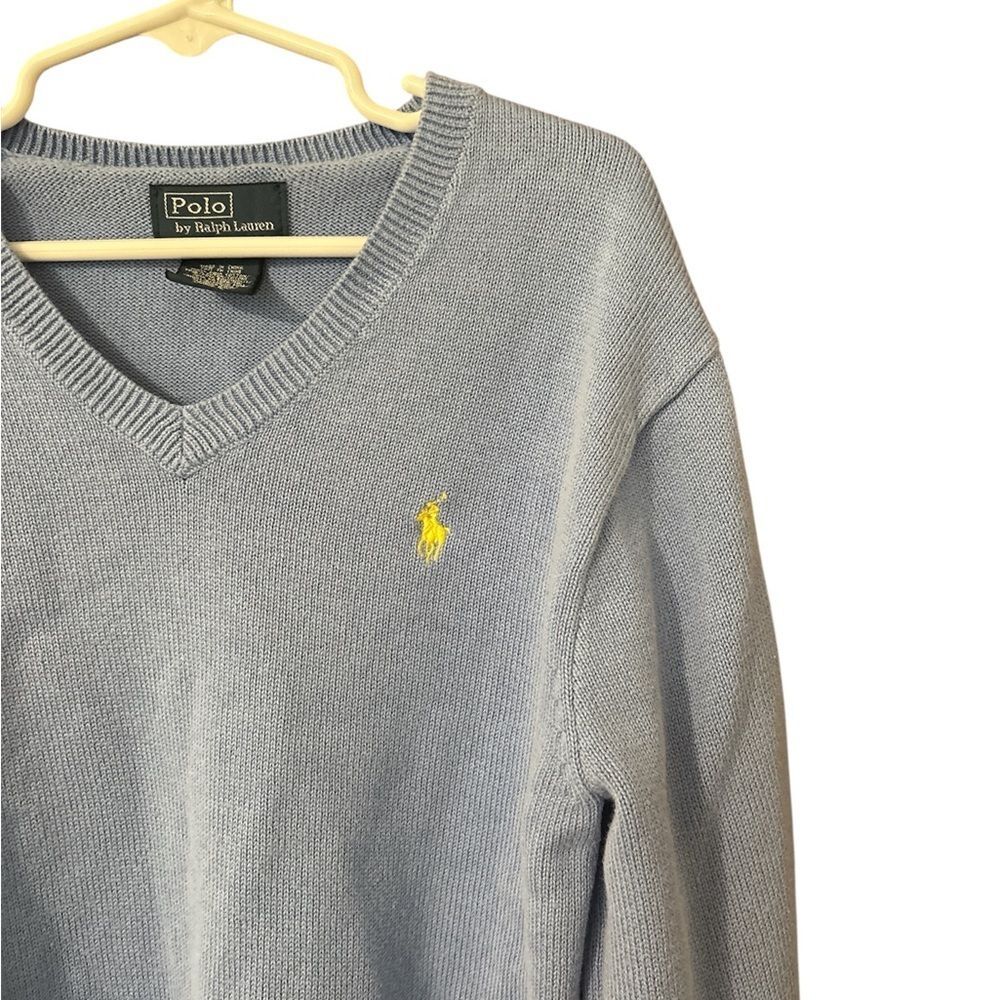 Polo-ralph-lauren Men's Blue and Grey Jumper